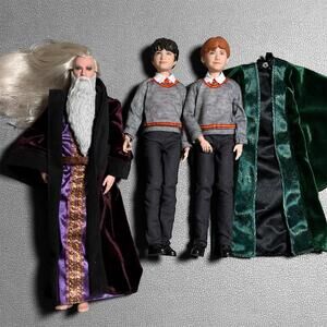 Harry Potter Doll Lot | Dumbledore Harry Ron & McGonagall Robe | Mattel